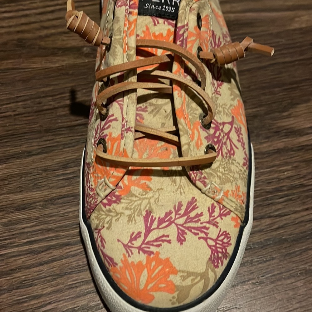 Sperry Topslider With Beautiful Multi-Color Coral… - image 7